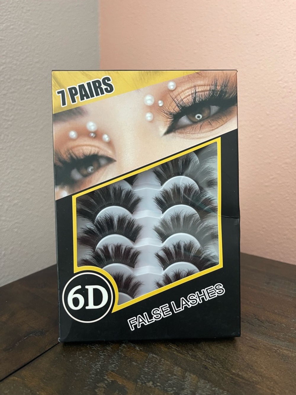 Veleasha False Lashes_Cat Eye Lashes 6D_Black_7 Pairs